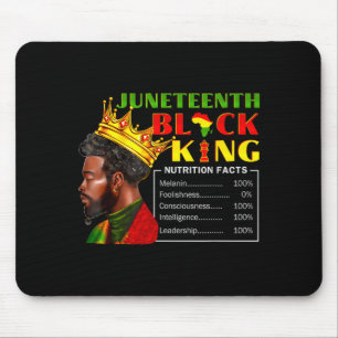 Juneteenth black king nutritional facts pride mouse pad