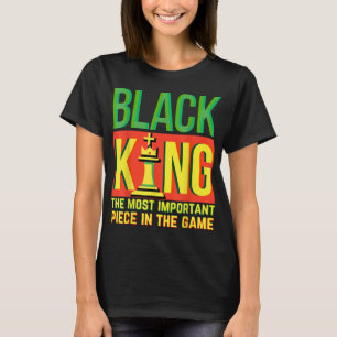 Juneteenth Black Melanin King Fathers Day Dad Men  T-Shirt