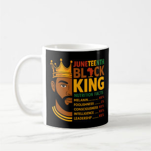 Juneteenth Black Nutrition Facts Pride African Coffee Mug