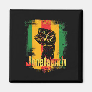 Juneteenth Black Power Fist 1865 June 19 Freedom D Magnet