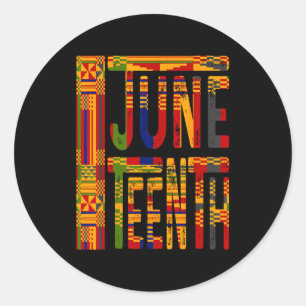 Juneteenth black pride freedom day since 1865 classic round sticker
