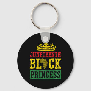 Juneteenth Black Princess Freedom Day Group Matchi Key Ring