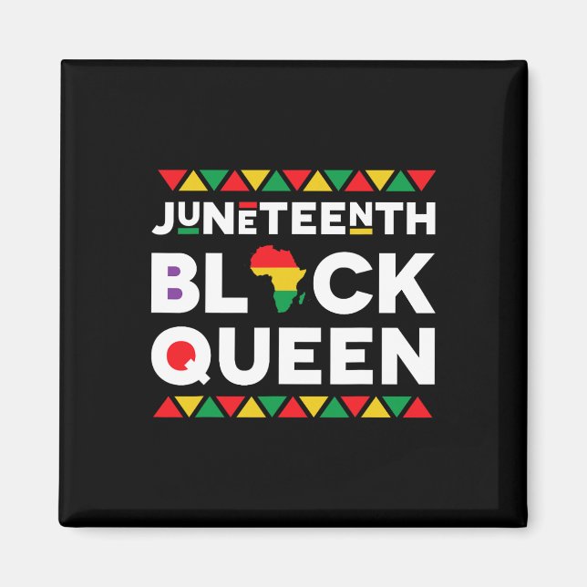 Juneteenth Black Queen 1  Magnet (Front)
