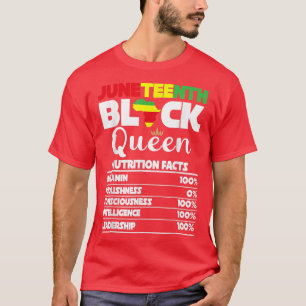Juneteenth Black Queen Melanin Woman Fun T-Shirt