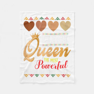 juneteenth black queen most powerful chess african fleece blanket