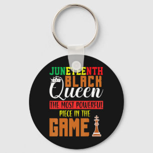 juneteenth black queen most powerful chess african key ring