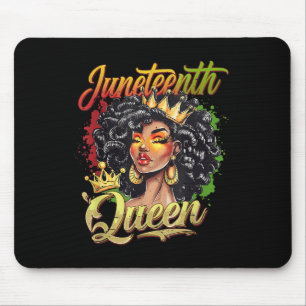 Juneteenth Black Queen Vibes Funny Juneteenth 1865 Mouse Pad