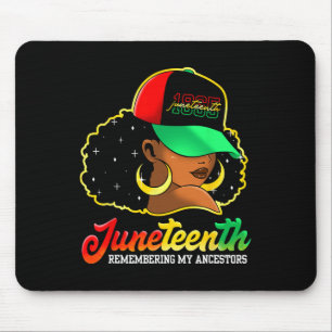 Juneteenth Black Woman 1865 Remembering My Ancesto Mouse Pad