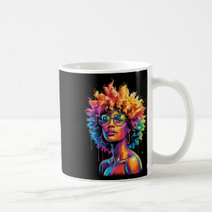 Juneteenth Black Woman Queen Afro African Melanin Coffee Mug