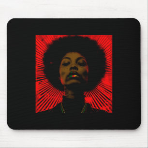 Juneteenth Black Woman With Pan African Lipstic Mouse Pad
