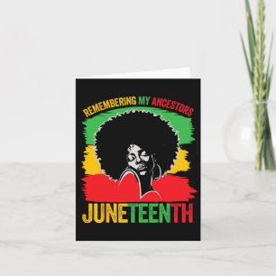 Juneteenth Black Women African American Ancestors  Card