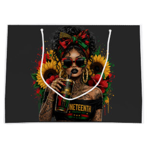 Juneteenth Black Women African American History Large Gift Bag