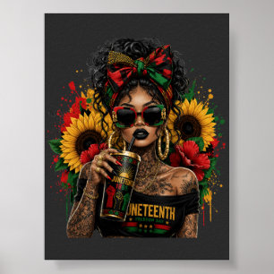 Juneteenth Black Women African American History Poster