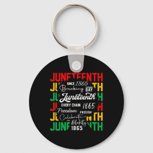 Juneteenth Black Women Black History Month African Key Ring