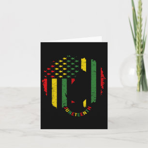 Juneteenth Black Women Flag History African Americ Card