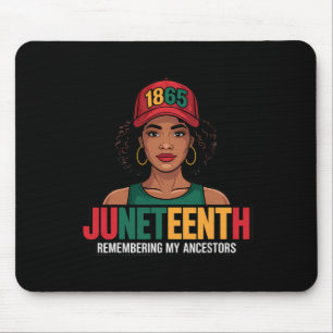 Juneteenth Black Women Melanin Queen Since 1865 Fr Mouse Pad