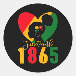 Juneteenth Black Women Remembering My Ancestors 19 Classic Round Sticker