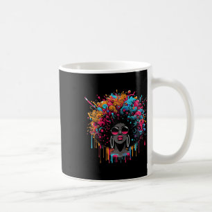 Juneteenth Black Womens Queen Afro African Melanin Coffee Mug