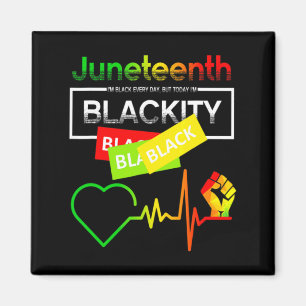 juneteenth blackity heartbeat black history africa magnet