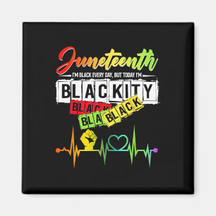 Juneteenth Blackity Heartbeat Black History Africa Magnet