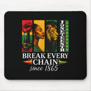 Juneteenth Break Every Chain Since 1865 Freedom De Mouse Pad