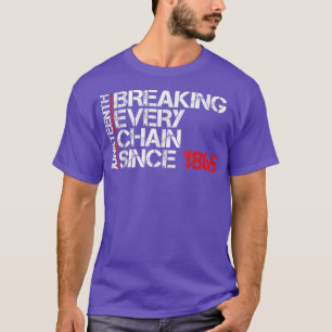 Juneteenth Breaking Every Chain Black Power Ados T-Shirt