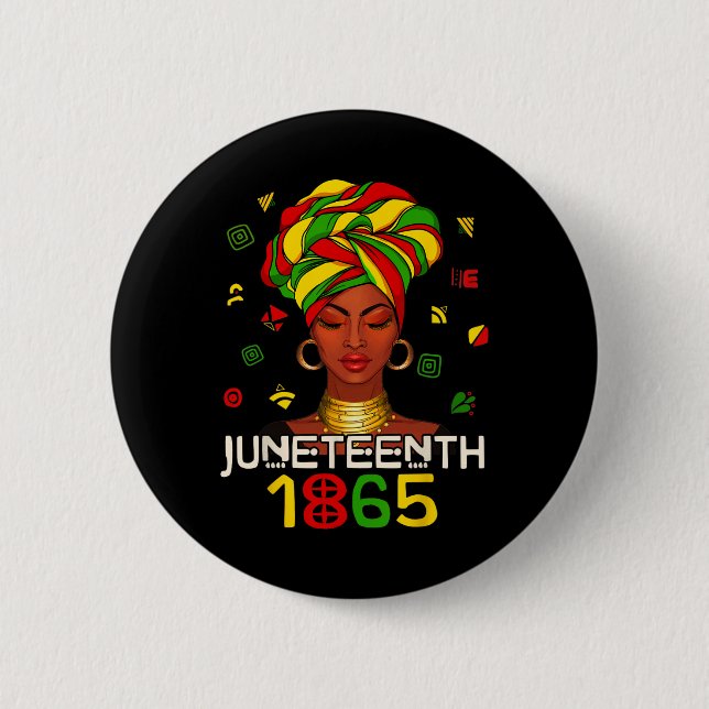Juneteenth Celebrate African American Freedom Day  6 Cm Round Badge (Front)