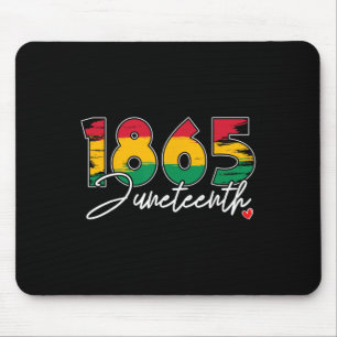 Juneteenth Celebrate Black Freedom 1865 Heart Hist Mouse Pad