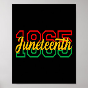 Juneteenth Celebrate Black Freedom 1865 History Mo Poster