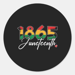 Juneteenth Celebrate Black Freedom 1865 Juneteenth Classic Round Sticker