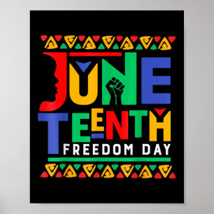 Juneteenth Celebrate Black Freedom Funny Women Men Poster