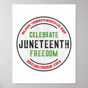 Juneteenth Celebrate Black Independence Freedom Sh Poster