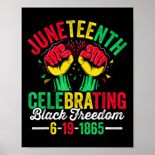 Juneteenth Celebrate Freedom 1865 African American Poster