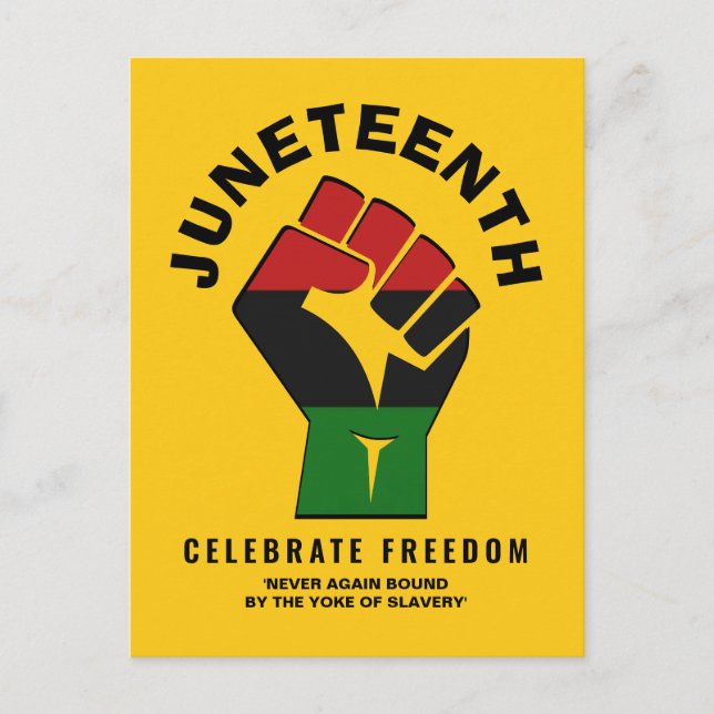 JUNETEENTH Celebrate Freedom Postcard (Front)
