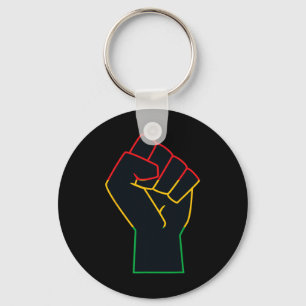 Juneteenth Celebrates Black African American Freed Key Ring