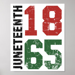 Juneteenth Celebrating 1865 Black American History Poster