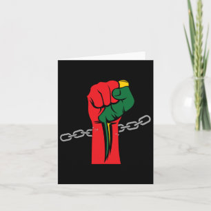 Juneteenth Celebrating 1865 Juneteenth Afro Americ Card