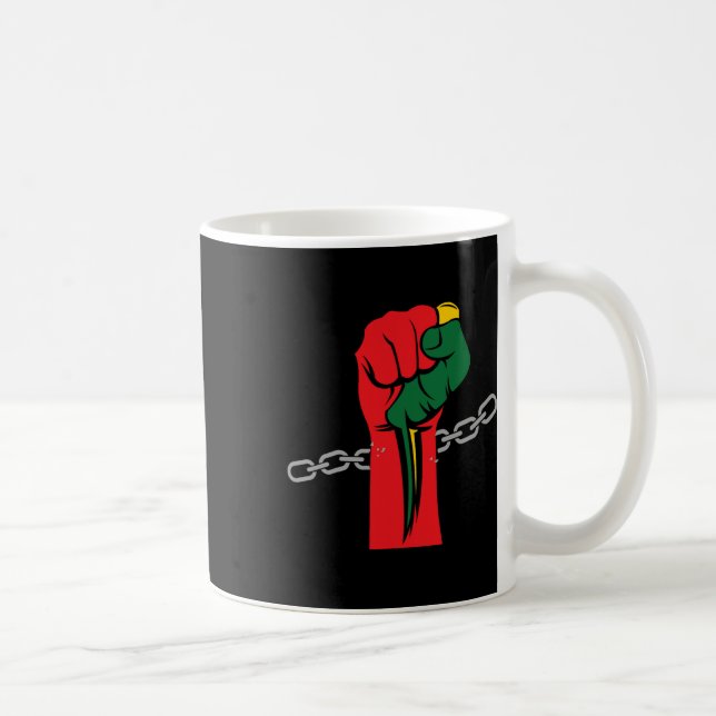 Juneteenth Celebrating 1865 Juneteenth Afro Americ Coffee Mug (Right)