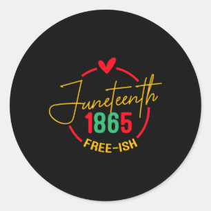 Juneteenth Celebrating 2024 Since 1865 Celebrate J Classic Round Sticker
