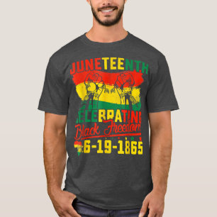 Juneteenth Celebrating Black Freedom 1865 African  T-Shirt