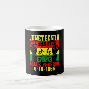 Juneteenth Celebrating Black Freedom 1865 Art Coffee Mug