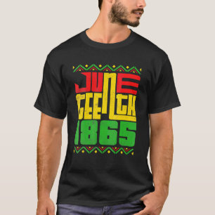 Juneteenth Celebrating Black Freedom 1865 Flag T-Shirt