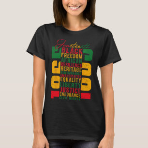 Juneteenth Celebrating Black Freedom 1865 Independ T-Shirt