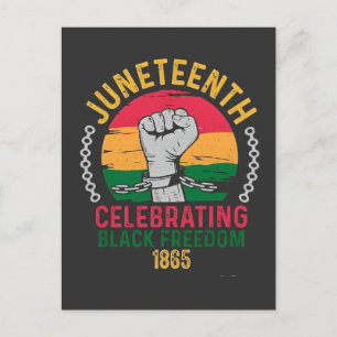 Juneteenth Celebrating Black Freedom 1865 Invitation Postcard