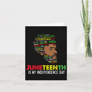 Juneteenth Celebrating Black Freedom African Ameri Card