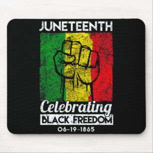 Juneteenth celebrating black freedom african mouse pad