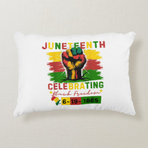 Juneteenth Celebrating Black Freedom Black History Decorative Cushion