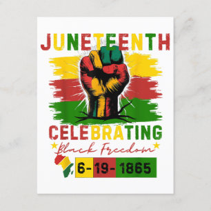 Juneteenth Celebrating Black Freedom Black History Enclosure Card