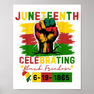 Juneteenth Celebrating Black Freedom Black History Poster