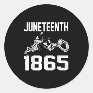 Juneteenth Celebrating Freedom In African History Classic Round Sticker